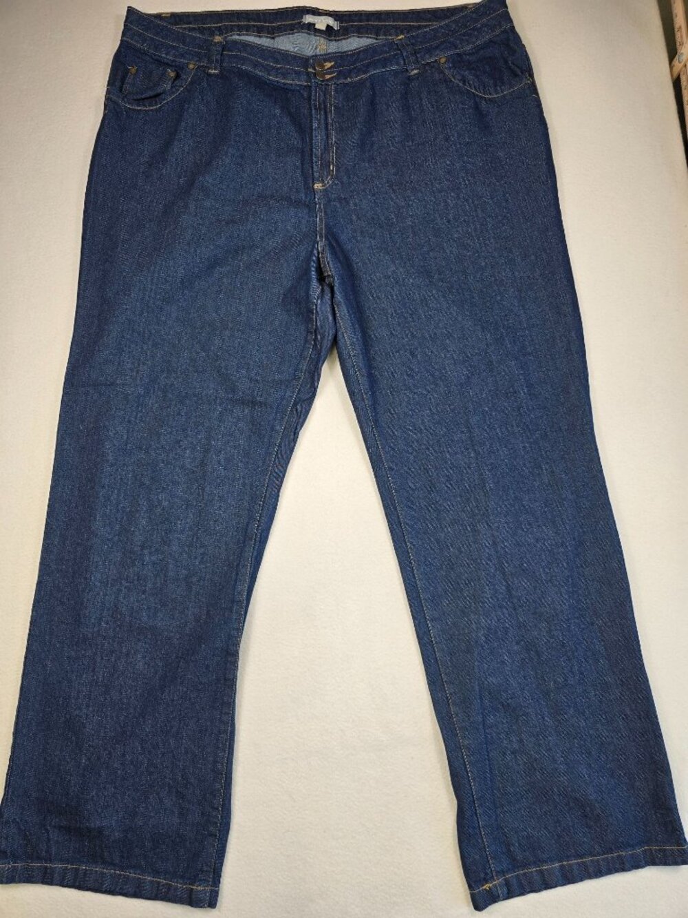 Woman Within 26W Tall Denim Jeans 100% Cotton